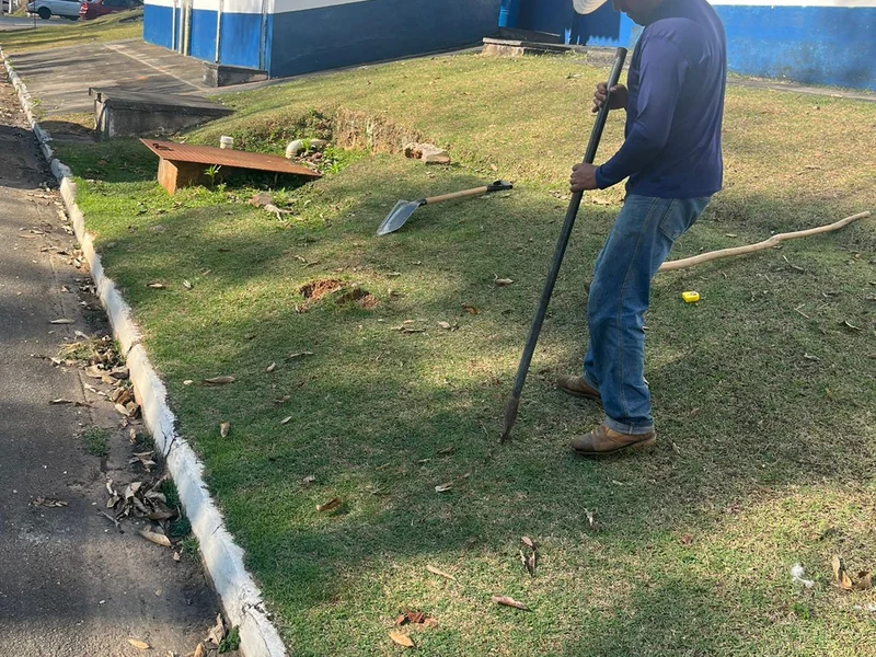 Avaliação ambiental em área externa de uma operação